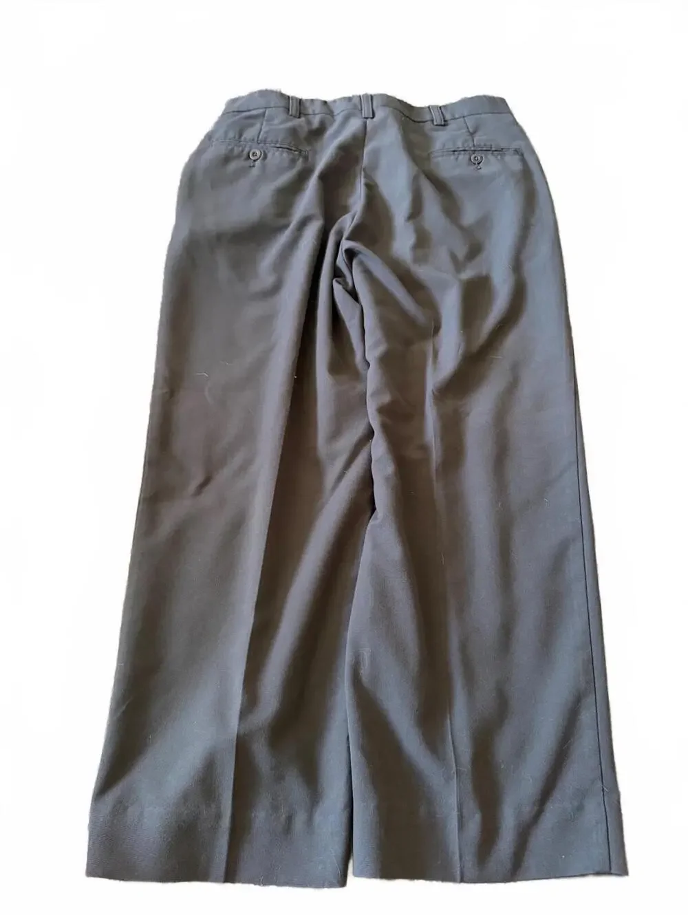 Dockers Signature Khaki D2 Straight Fit Men’s 38x30 Dark Gray Flat Front Pants
